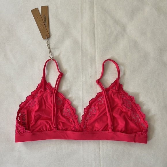 SKIMS FITS EVERYBODY CORDED LACE TRIANGLE BRALETTE - Picture 3 of 6